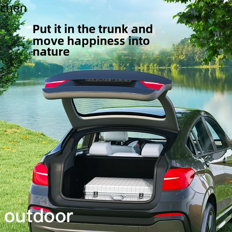 Outdoor Camping Mahjong Machine Portable Mini Fully Automatic Portable Small Mahjong Table Home Suitcase Storage