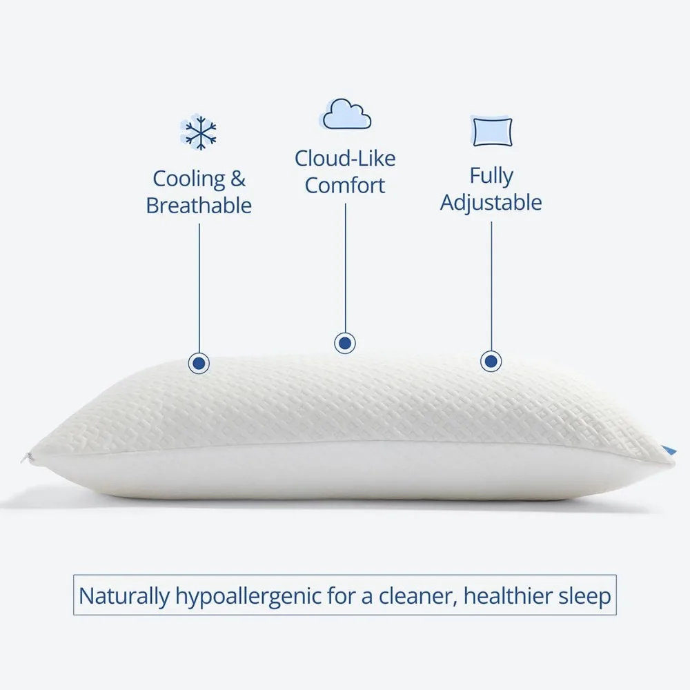 Luxury Rayon Derived from Bamboo Memory Foam Pillow for Sleeping
