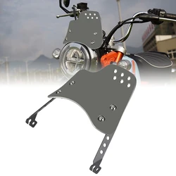 Universal Motorcycle Windshield Windscreen Wind Deflector Round Headlight For Husqvarna For Yamaha XSR For Royal Enfield Triumph