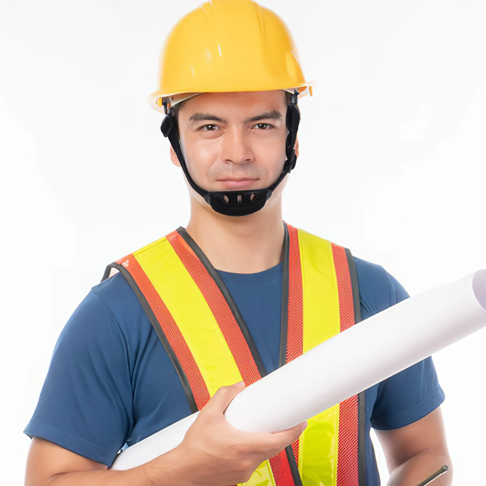 6Pcs Safety Chin Strap Heavy Duty Nylon Replacement for Hard Hat Comfort Fit Construction Work Anti-Slip Secure Hold