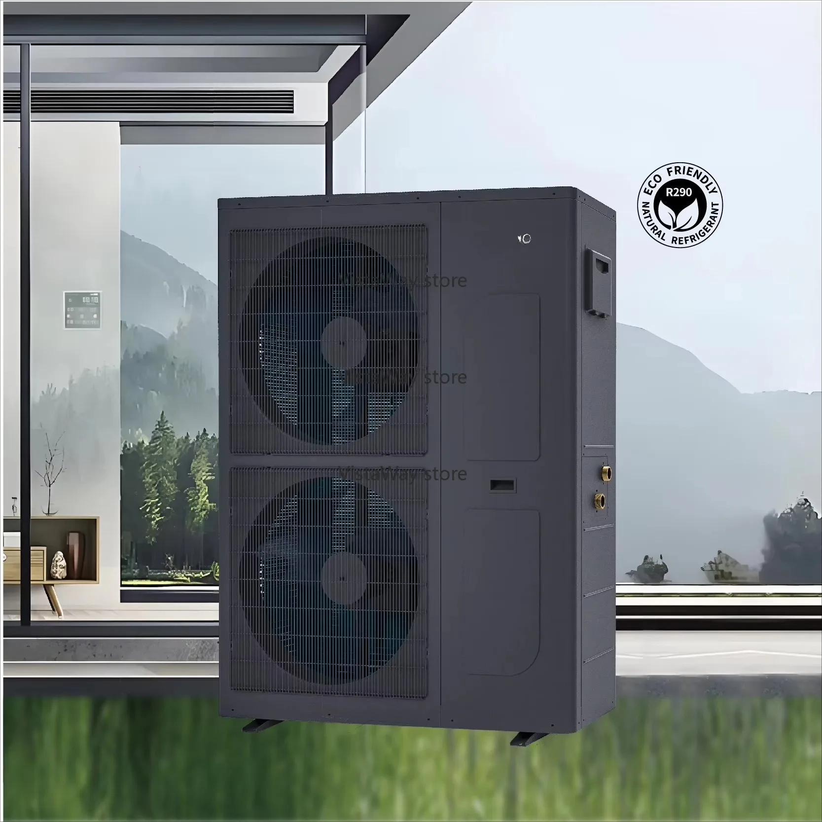 Monobloc Electric R290 High Efficiency Air Source DC Inverter Air to Water Heat Pump ERP:A+++ Energy Floor Heating Water Heater