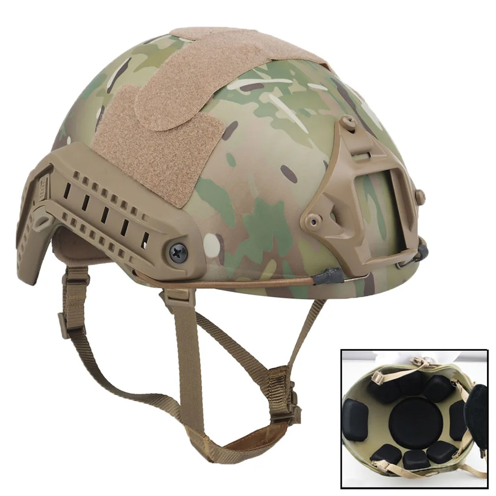 

Tactical Fast Combat Helmet MH Type Airsoft Paintball CS Wargames Protective Helmet Outdoor Militar Hunting Sports Equipment