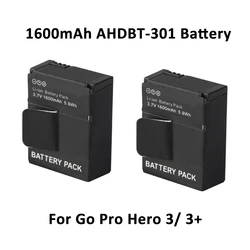 1600mAh AHDBT-301 Bateria AHDBT 301 Bateria dla GoPro Hero3 Go Pro hero 3/3 edycja czarno-srebrna edycja części HD