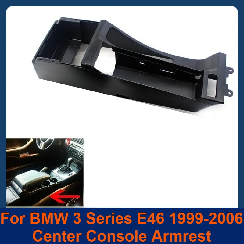 

For BMW 3 Series E46 Center Console Trim Base Cup Holder Bracket Saddle Tunnel Panel Replacement Kit Interior Modification kit