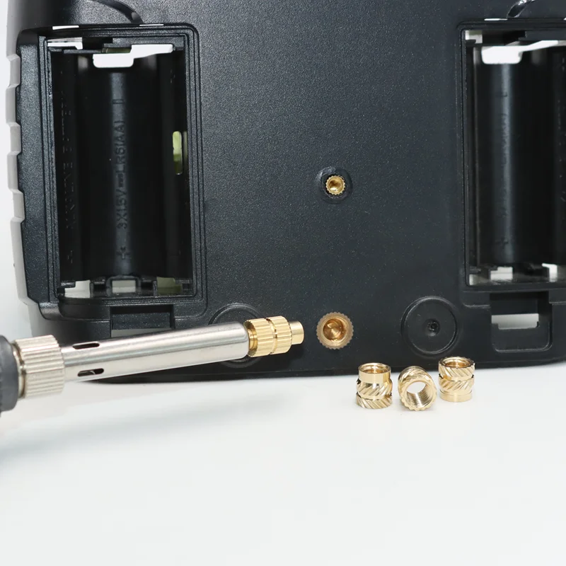 Heat Set Thread Inserts Tool M2 M3 M4 M6 Brass Insert Nut Soldering Iron Tip Copper Insertion Nut Tools for 3d printing Plastic