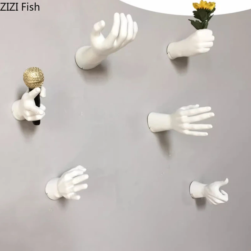 

Thumb Resin Hook Hanging Decoration Gesture Wall Mounted Shelf Decorative Hooks Storage Rack Clothes Rack Coat Hook Organizer