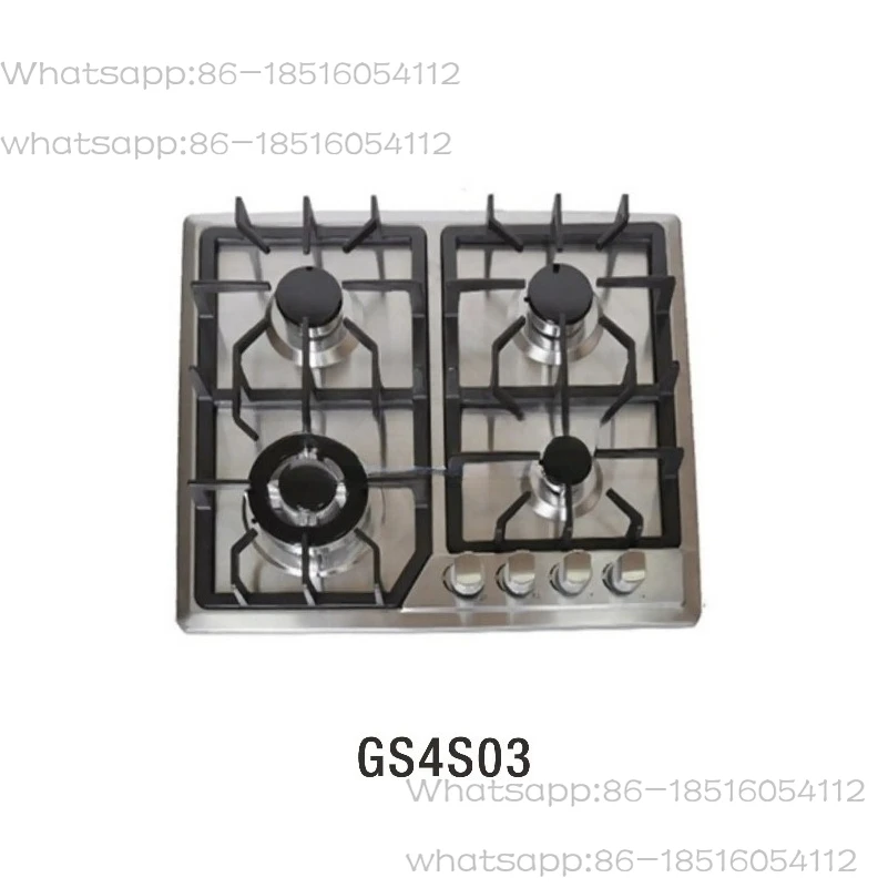 

For 4 Eyes Burner Grill Built in Gas Stove with Accessories Stainless Steel Cast Iron Silver Aluminum OEM/ODM