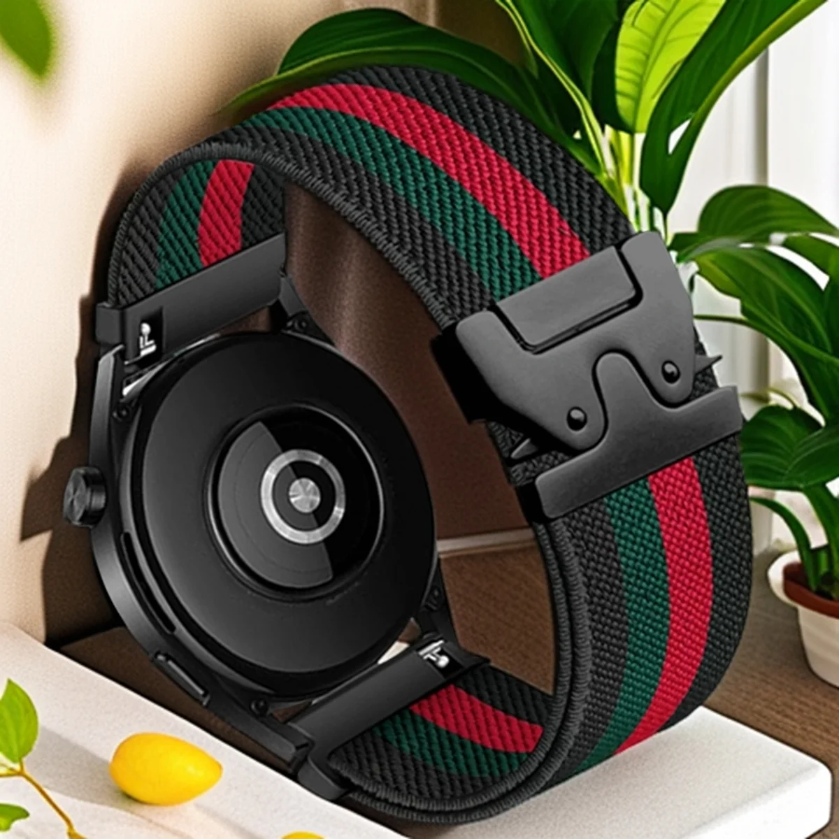 

Быстросъемный нейлоновый ремешок 18/20/22 мм для Samsung Watch 7, эластичный ремешок с парашютной пряжкой для часов Garmin/Huawei GT