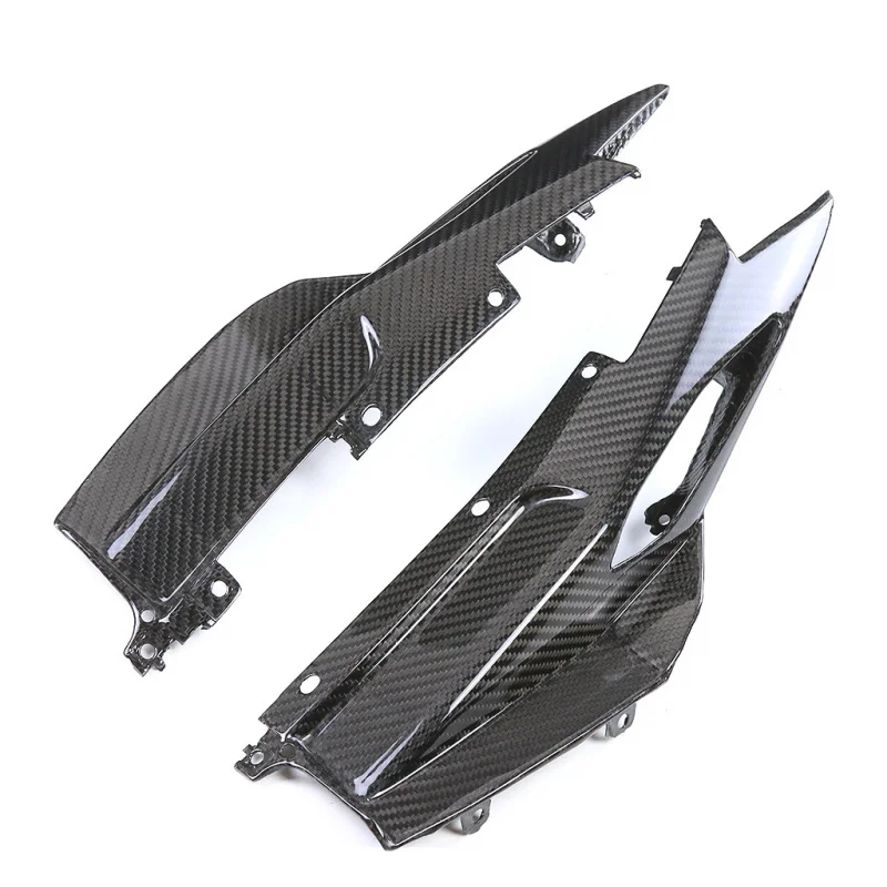 Adequado mt09 fz09 motocicleta modificado fibra de carbono cauda painel lateral capa acessórios carbono seco