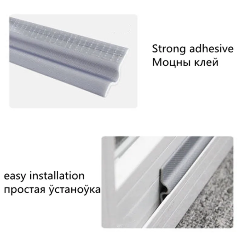 6M Self Adhesive Window Sealing Strip Multifunction Sliding Door Windows Weatherstrip Insect Noise Wind Stopper Stripping Tape