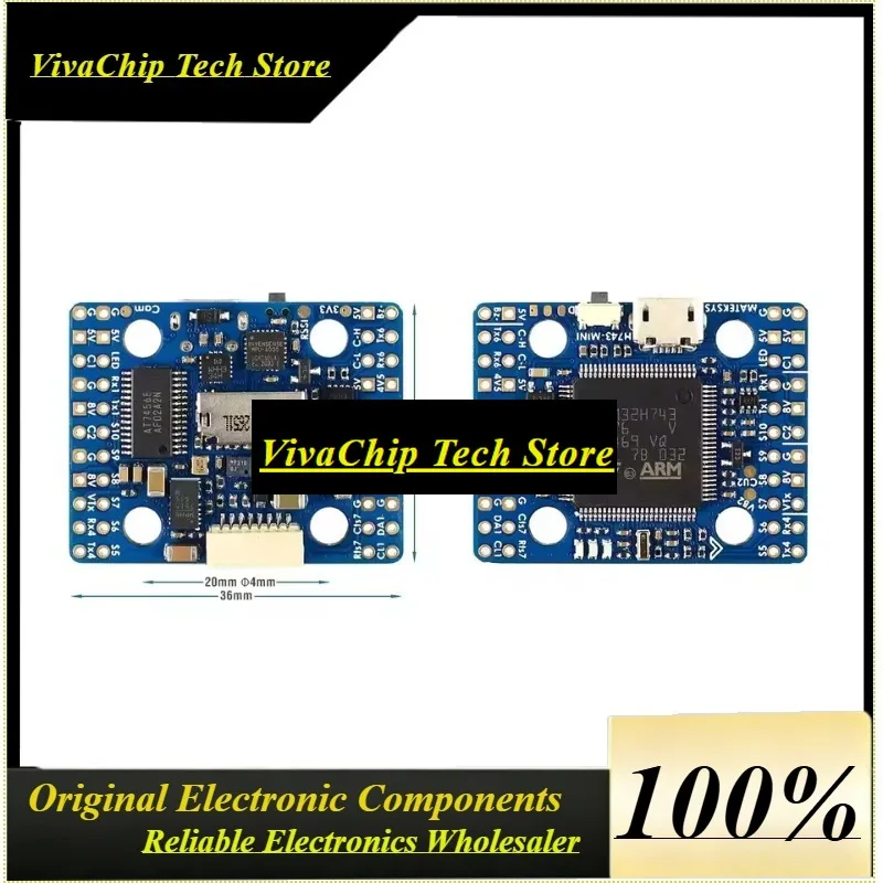 VIVaS1pcs For Matek H743-MINI V3 H743 Flight Controller STM32H743VIT6 ICM20602 Built-in OSD DPS310 PDB For FPV RC Racing Drone P