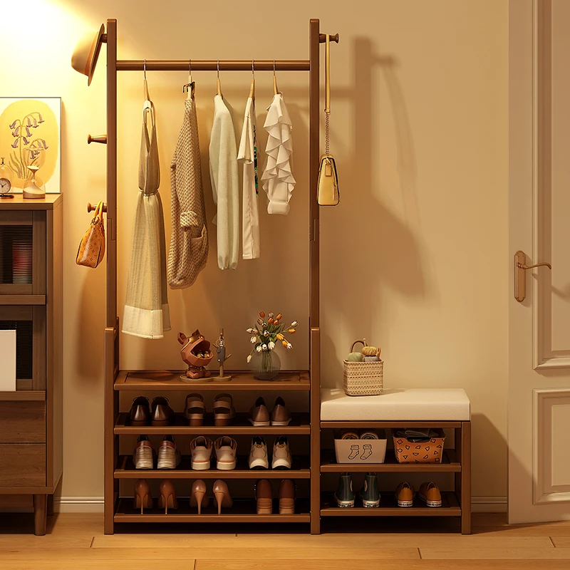 

Wall Storage Coat Racks Organizer Space Saving Standing Living Room Coat Racks Display Clothes Perchero Entrance Hall Furniture