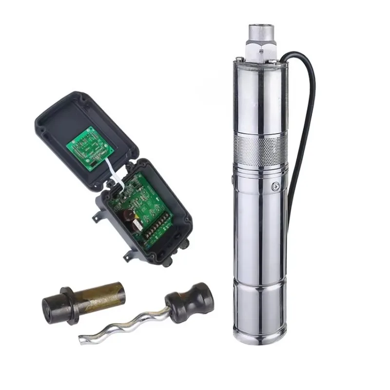 

Solar spiral deep well pump for irrigation depth, 24v solar water pump with screw