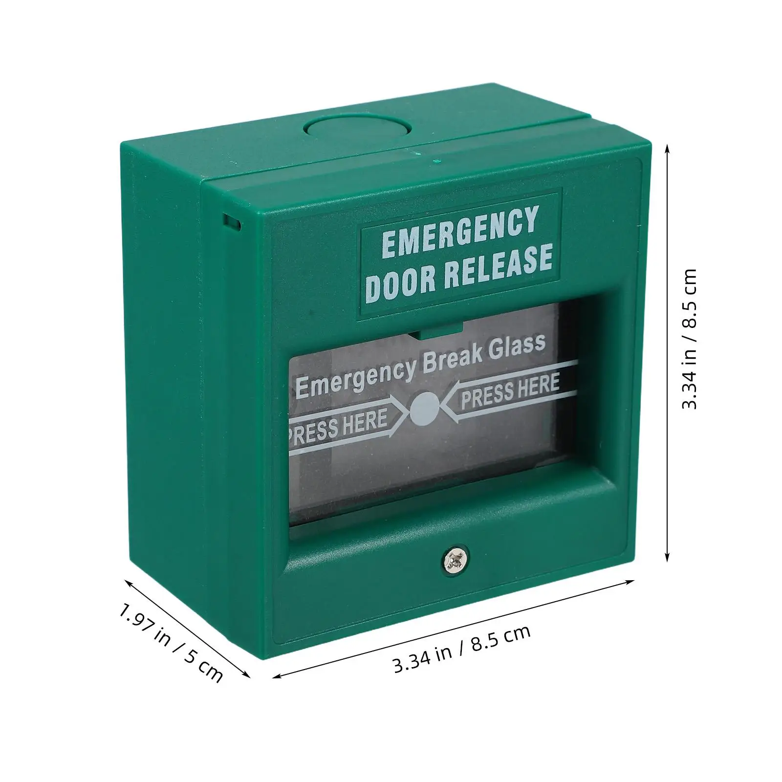 Alarm Switch Emergency Security Button Manual Resettable Plastic Glass Wired Release Exit Release Alarm Button Fire