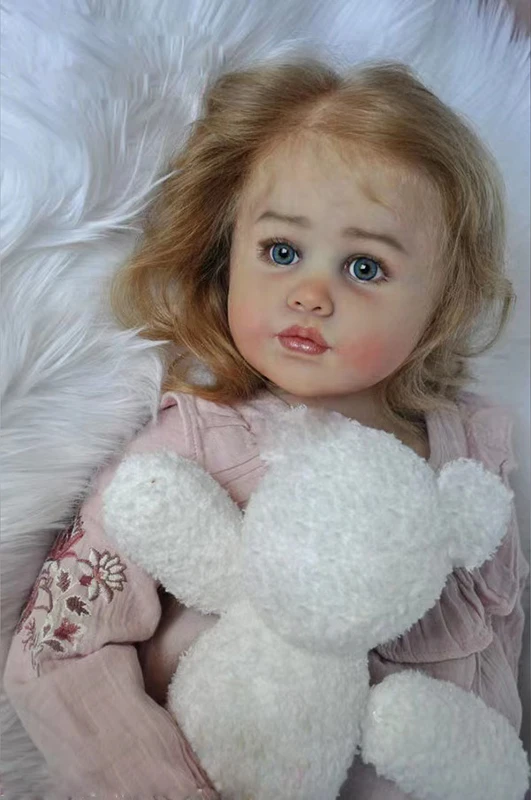 32inch Reborn Baby Doll By Sigrid Bock Unpainted Kit Fresh Color Lifelike with COA with Cloth Body