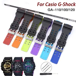 TPU Strap For Casio G-Shock Watch GLS-100/GLS-8900 GA-100/110/120/150/200/300/400/700 GD-100/110/120 G-8900/GR-8900/GW-8900 Band