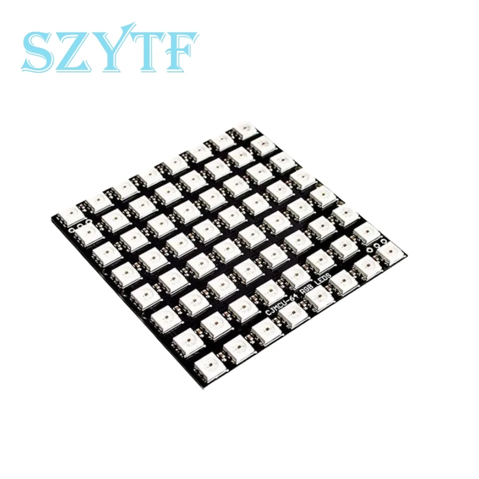 1/3/4/7/8/12/24/32/40/64-Bit ws2812 RGB LED-Ring eingebaute Vollfarb-Antriebs laternen runde quadratische intelligente Entwicklung