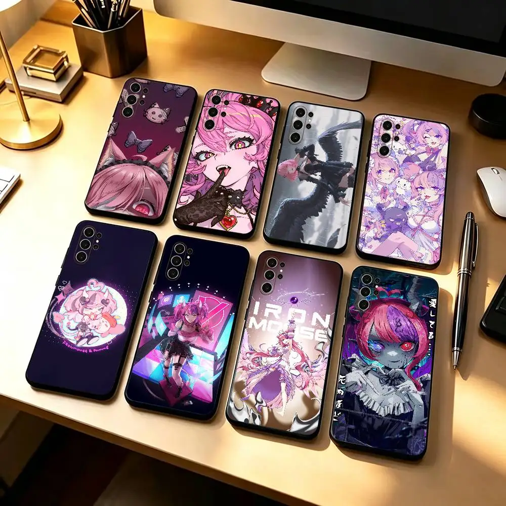 Demon queen with pink hairI-IronmouseS  Basic Phone Case For Samsung S26,25,24,21,22,20,10,9,8,7,Ultra,Plus, Fe, Lite Cover