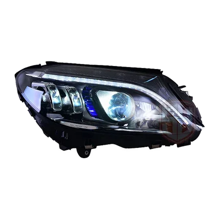 Headlight Assembly Full LED Tuning Light Source Retrofit Streaming Turn Signal for 15-21  C-Class W205