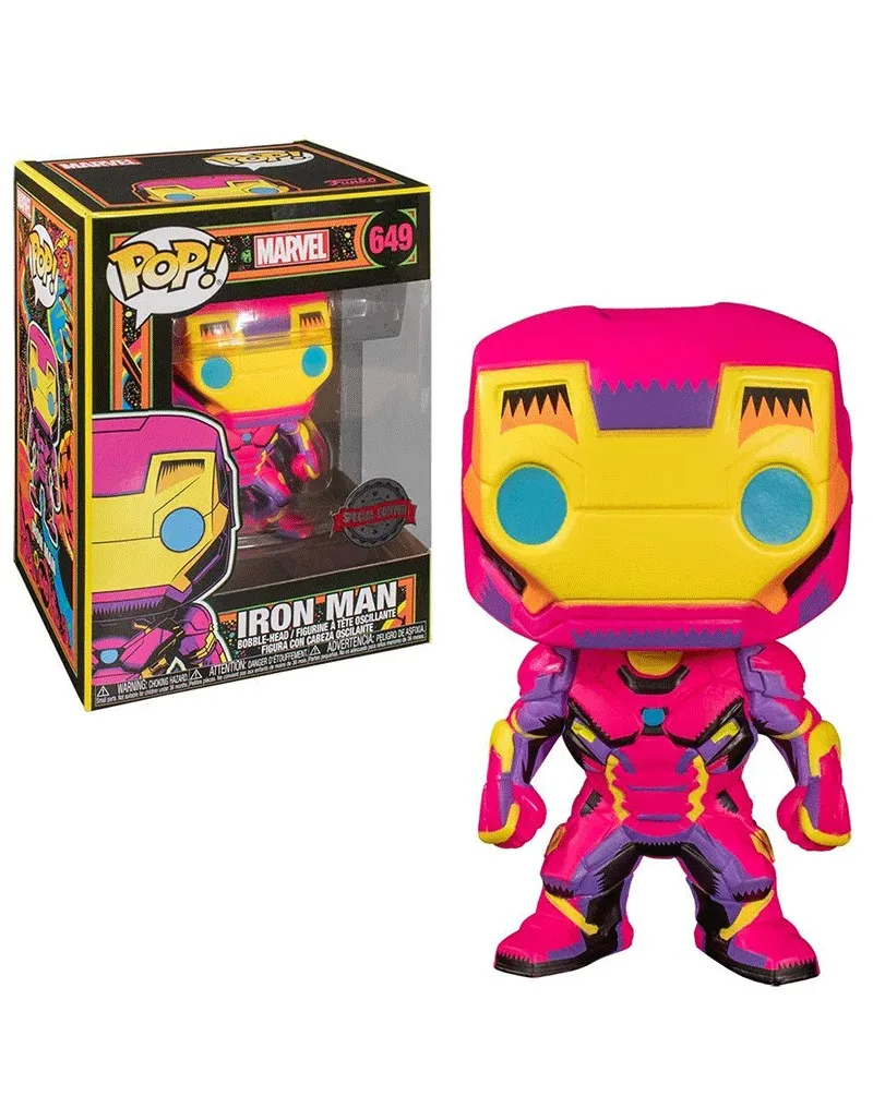 Funko Pop Iron Man Black Light Special Edition