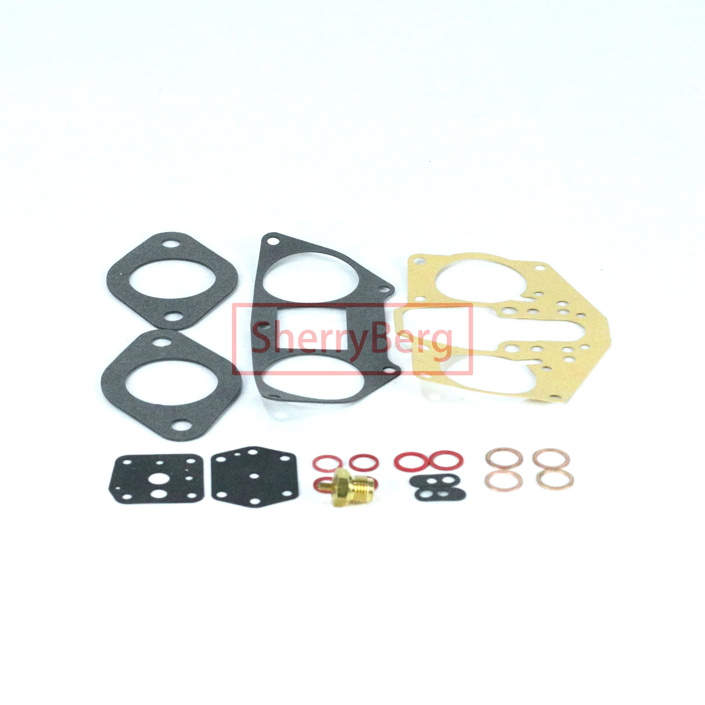 SherryBerg Carburetor Carb Repair Kit Gasket Set Rebuild for PORSCHE 356/912 40 PII-4 40PII Weber SOLEX CARBURETTOR Carburador