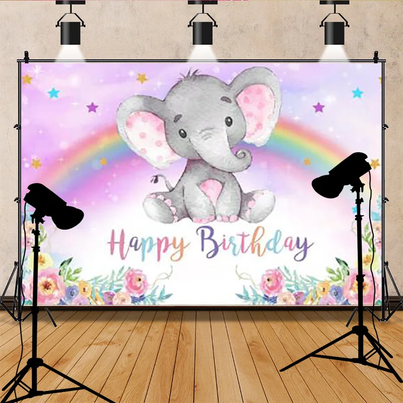 خلفيات التصوير الفوتوغرافي للحيوانات الكرتونية ، خلفية استوديو الصور ، استحمام الطفل ، حفلة عيد ميلاد المولود الأول ، مائة يوم ،