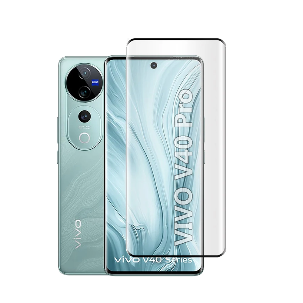 3D Tempered Glass For vivo V40 Pro Screen Protector Camera Lens Film For vivo V40Pro Glass Protective