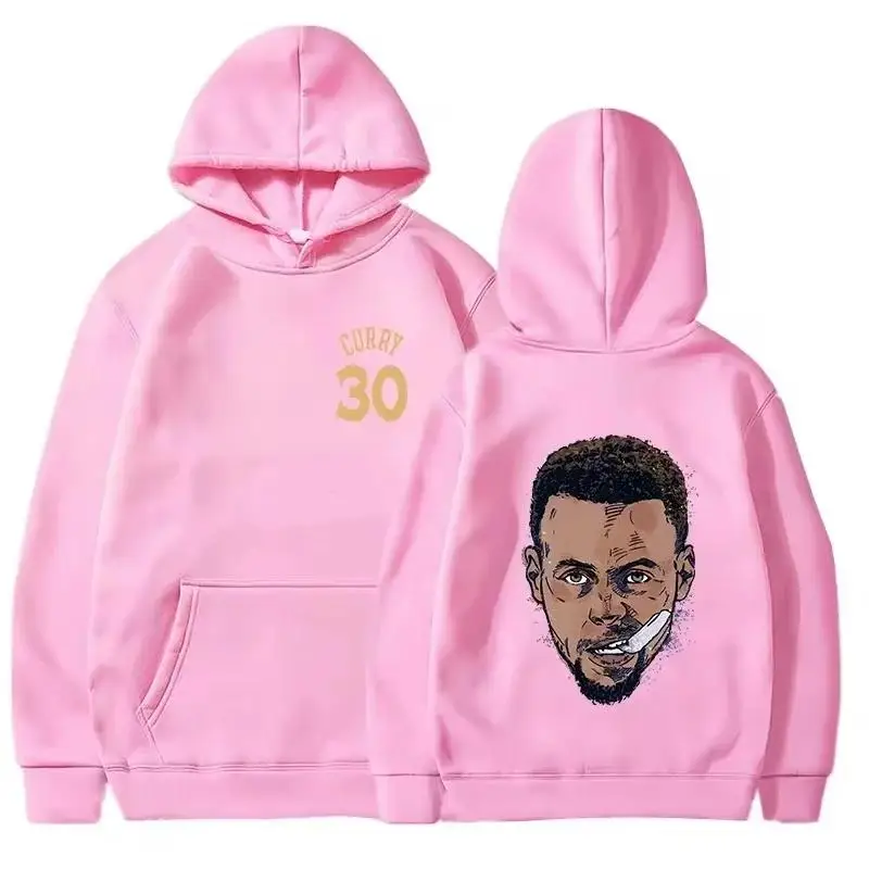 Sudadera con capucha de manga larga para hombre con estampado de estrellas de baloncesto de la NBA - Sudadera con capucha de moda de otoño/invierno para adolescentes y ropa al aire libre