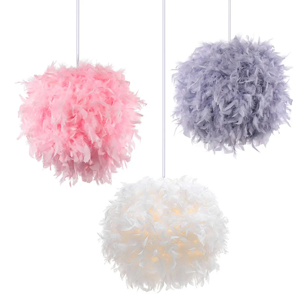 

Feather LED Pendant Light for Living Room Bedroom Restaurant Mordern Ceiling Chandelier Droplight Lamp Hanging Indoor Lighting