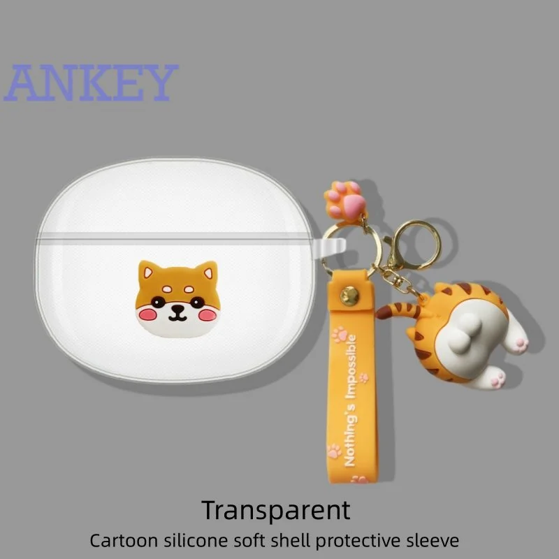 حافظة سيليكون شفافة لبراعم Realme ، جلد سماعة رأس واقي ناعم ، غطاء سماعات أذن ، Air 6 Pro ، Air6 ، Air 5 Pro