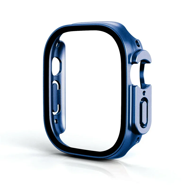 Cover Voor Apple Horloge Ultra 3 49mm PC Bumper + Screen Protector Cover iWatch Ultra 2 49mm HD Gehard Glas + Case Shell Accessoires