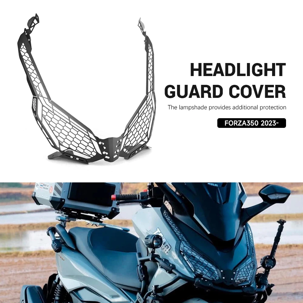 Motorcycle Accessories Headlight Headlamp Protector Cover Grill New For Honda Forza 350 Forza350 FORZA 350 NSS350 2023 2024 2025