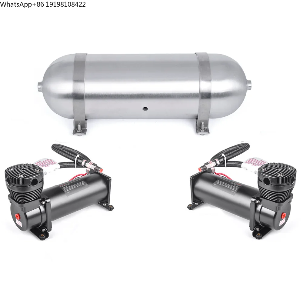 

Высококачественная электронная система управления, первоклассная пневматическая подвеска, в комплекте 1 газовый баллон объемом 3 галлона и 2 воздушных компрессора