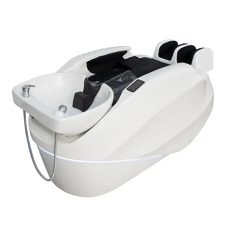 Automatic intelligent massage hairdresser hair treatment aromatherapy massage chair integrated shampoo bed