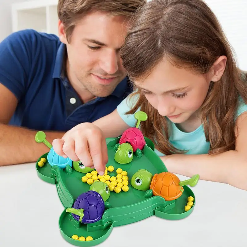 Hungry Turtle Board Games Turtle Snatching Bean Ball Table Game Kids Educational Toys Family Party Games Children Birthday Gifts