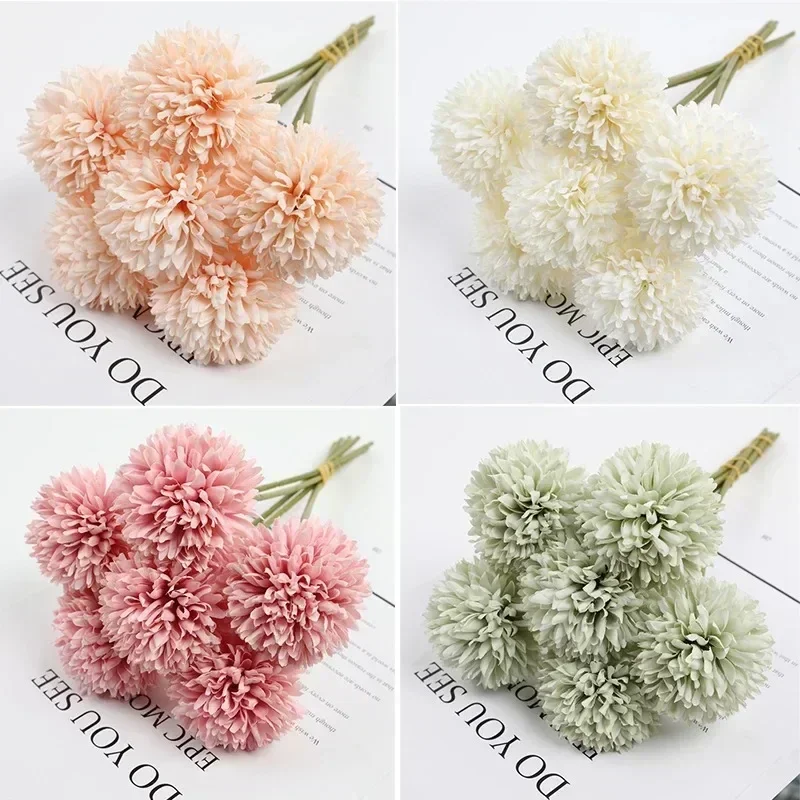 Hydrangea Artificial Flowers Home Bedroom Decor Wedding Decoration Fake Flower Craft Room Vase Decor Accessories Center Tabl