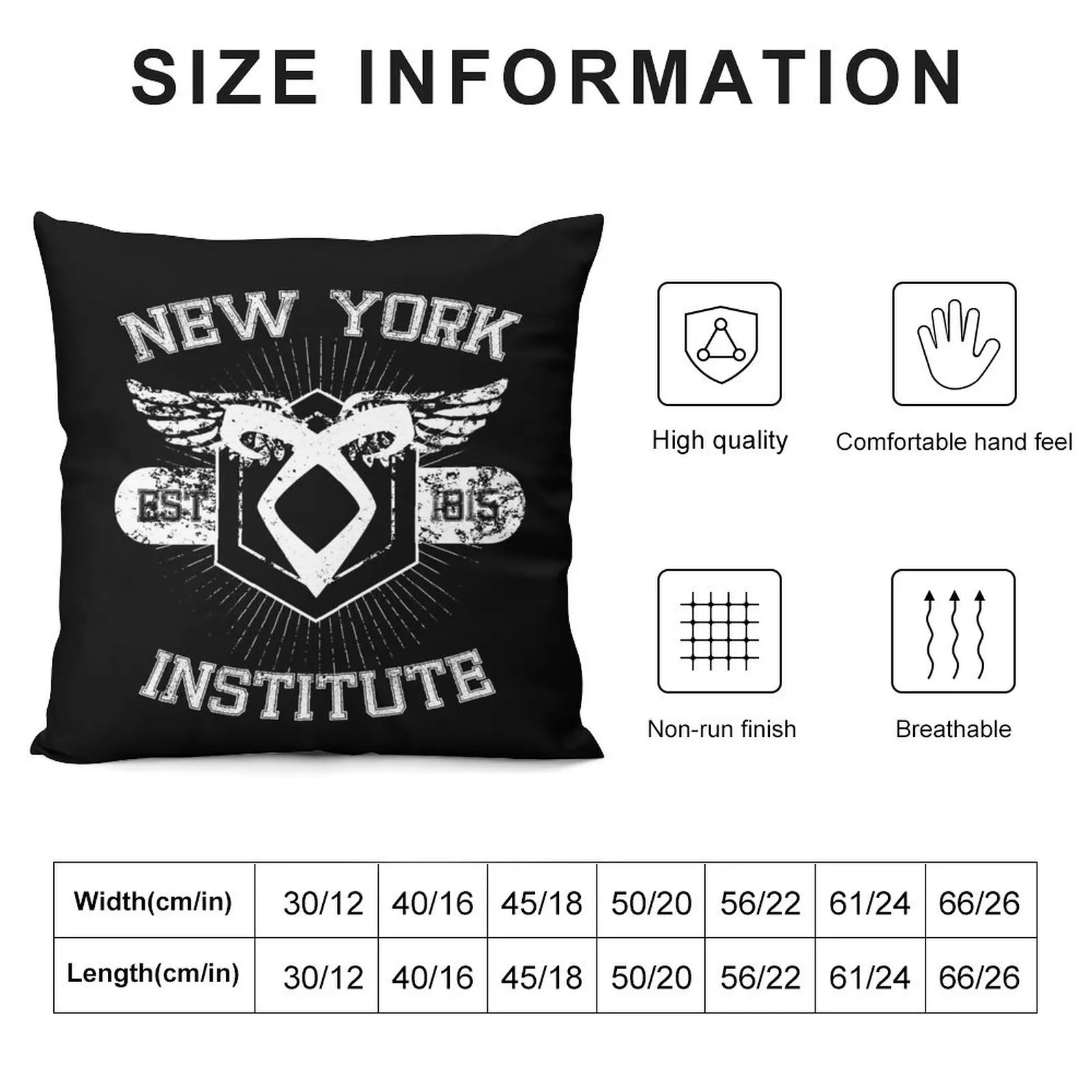 New York Institute Throw Pillow Cushions Decorative pillow case Pillowcases For Pillows pillow