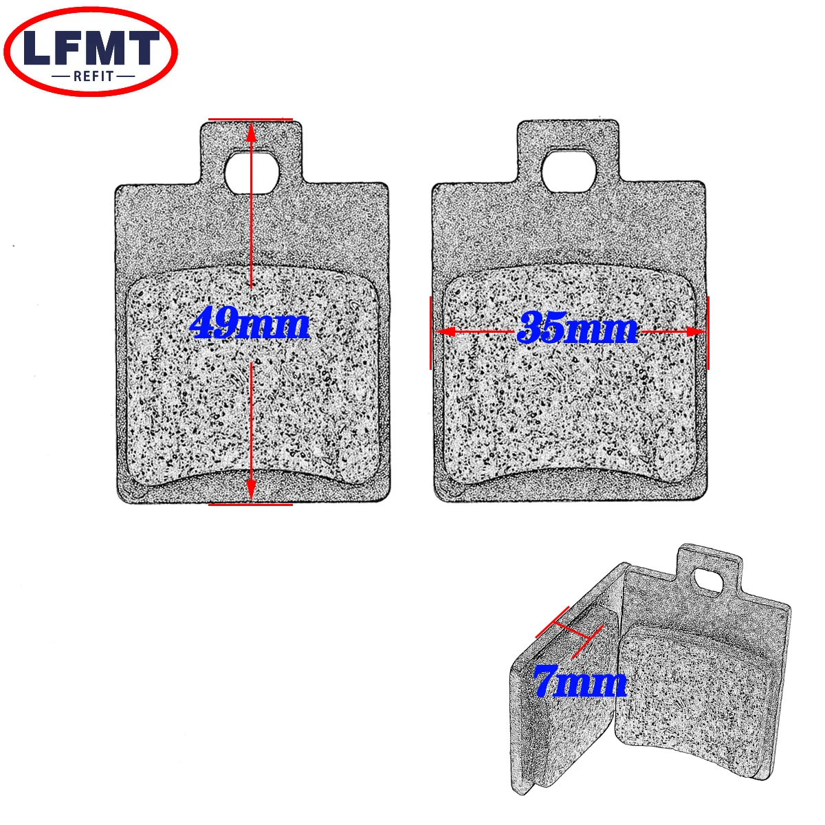 Motorcycle electric bike universal brake pad front rear combination parts For DNA 50 Stalker 50 125/180 Runner Allmodels SKP 50