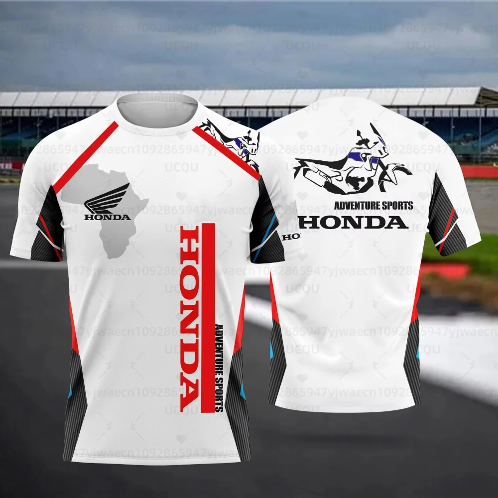 

Men Summer Honda Quick Dry And Breathable Racing Motorcycle Jersey Adventure Sport Short Sleeve Lightweight Outdoor T-shirt