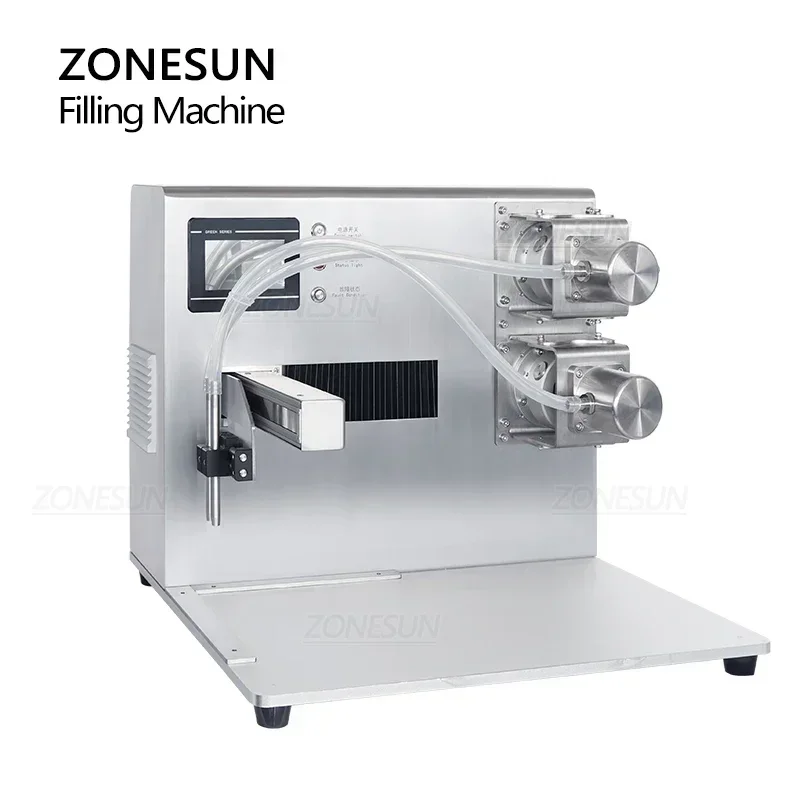 ZONESUN ZS-YTXY2 Машина для наполнения жидкостью с малым керамическим насосом с двойной головкой химического реагента