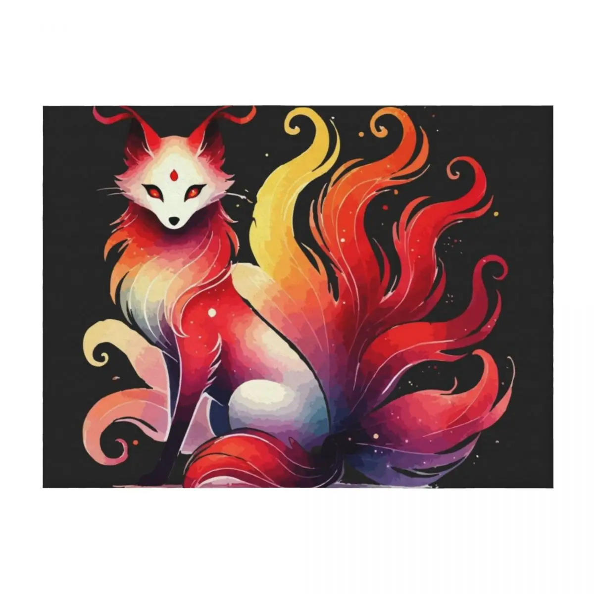 

Kitsune Throw Blanket wednesday christmas decoration Thermal for winter Blankets