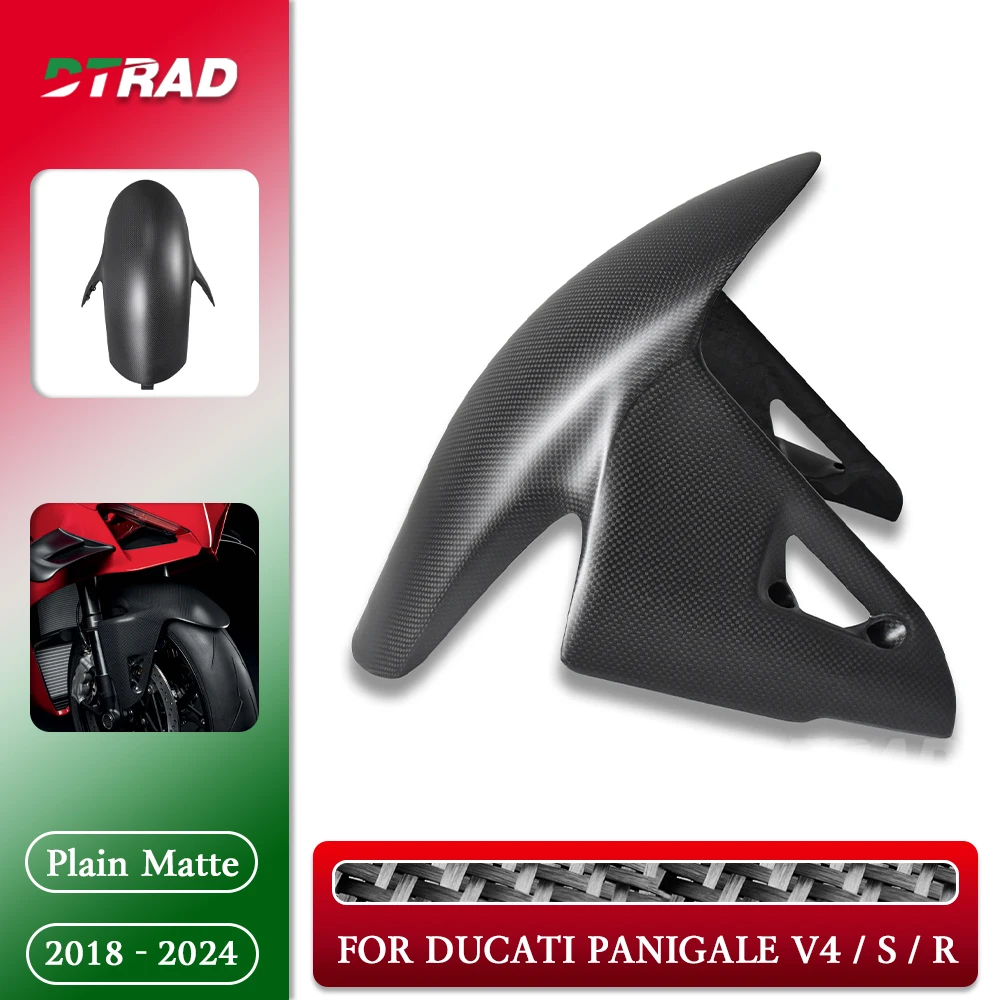 

For DUCATI Panigale V4 V4S V4R 2018 - 2023 2024 Carbon Fiber Front Fender Mudguard Fairing Kit Motorcycle Modified Accessories