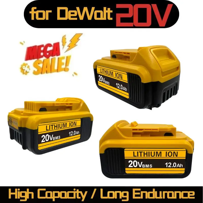 for DEWALT 60V maximum 20V maximum,6.0AH/9.0AH lithium-ion battery, suitable for  DCB205, DCB206 DCB
