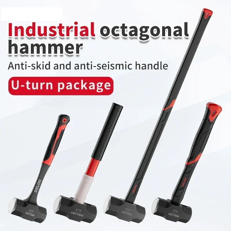 Wall Hand Wall Hammer, Smashing , Tool, Even Solid Demolition Weight Integrated Octagonal ,