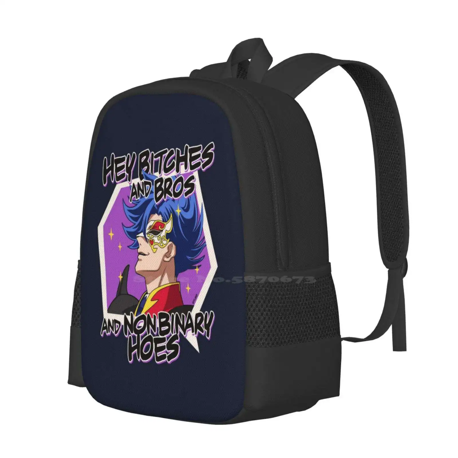 Even Adam Is Inclusive School Bags Travel Laptop Backpack Sk8 The Infinity Adam Matador Of Love Sk8 Infinity Anime Ainosuke