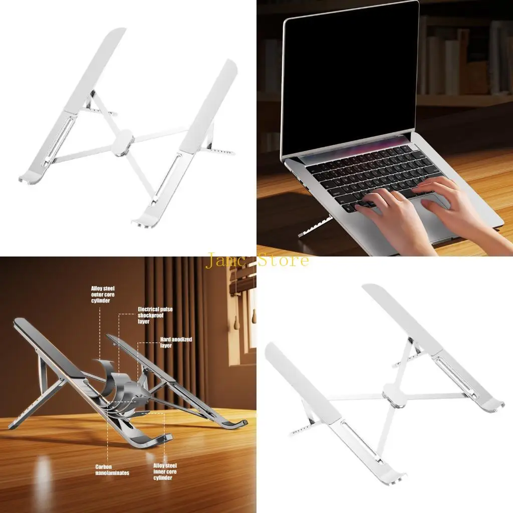 LX0B Ergonomic Laptop Notebook Risers Stand With Enhances Cooling For Home And Work