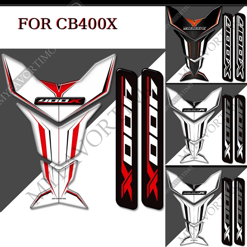 

For Honda CB400X CB 400 X 400X Fuel Oil Kit Knee Helmet Tank Pad Stickers Decal Protector Fairing Fender Emblem Logo