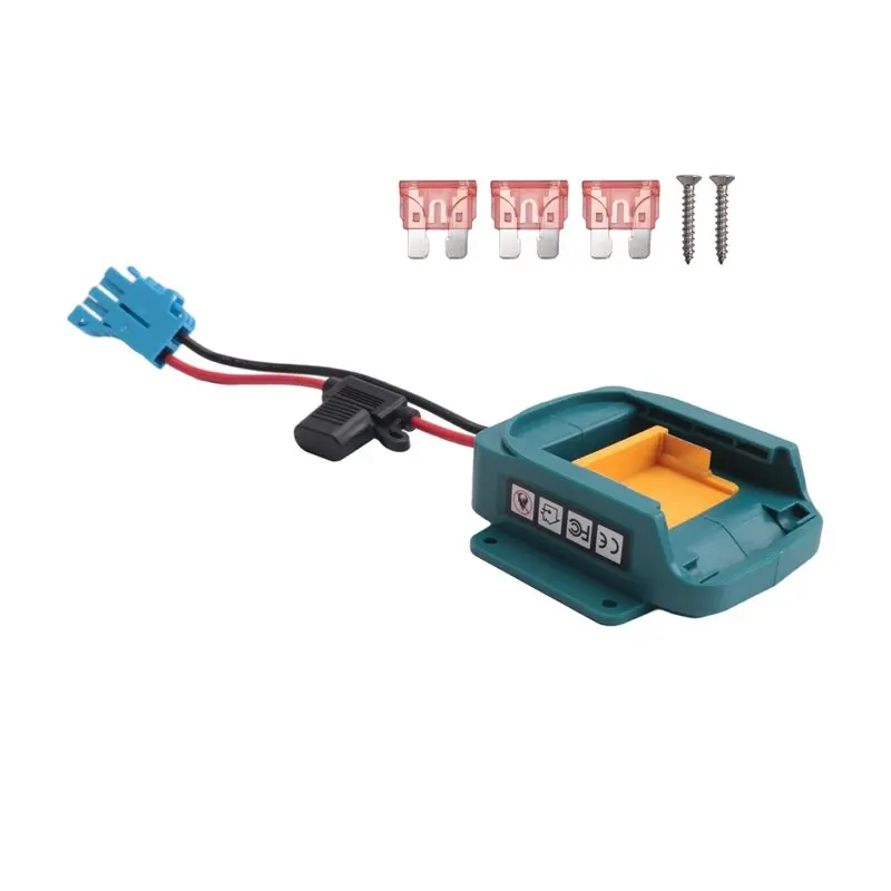 

Адаптер AT51-Power Wheel для аккумулятора LXT 18 В с разъемом для проводки и предохранителем для Power Wheel Peg-Perego 12 В.