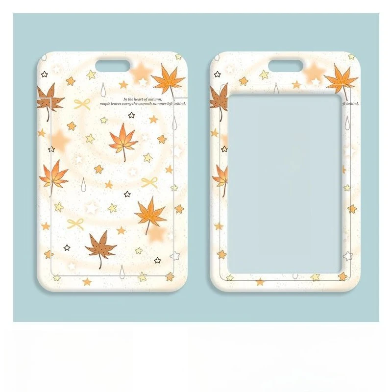 Transparent Card Holder Bank Business Work Card Holder Women Badge Holder Keychain Kpop Photocard Holder Creative Design Lanyard