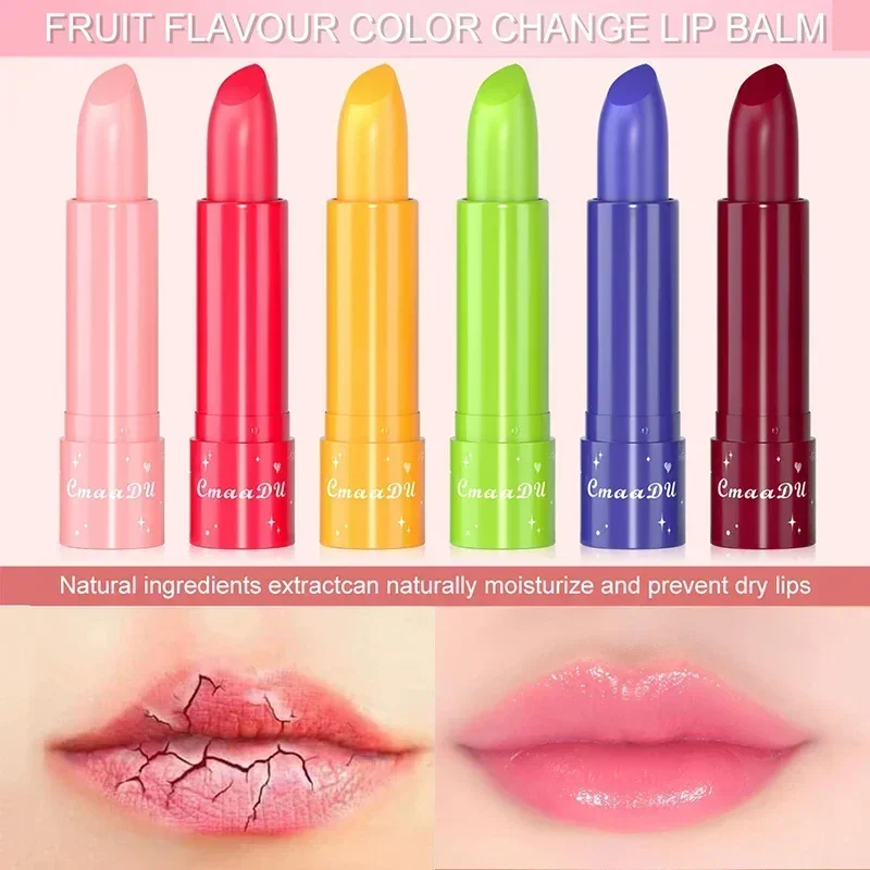 Heallor Frutas Flavored Set Lipgloss, Temperatura Cor Mudar Espelho, Hidratar Nourishes, Reduzir Lip Lines, Che Bálsamo